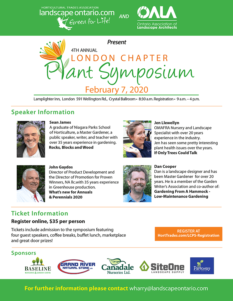 London Chapter Plant Symposium Landscape Ontario