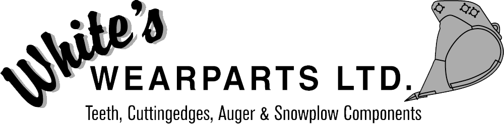 white's wear parts teeth, cutting edges, auger and snowplow components