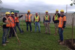 Group of landscapers posing for a picture