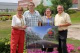 Applewod Garden Club members, Liz Primeau, David Pavanel and Mary Jean Kucerak delivered a $3,000 donation, accepted by LO's Denis Flanagan.