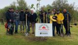 (L to R): Denis Flanagan, Elaine Flanagan, Allison Bryan, Bradley Dunn, Paul Harrington, Mark Cullen, Mike Hurley, Chris Flanagan, Nicole Flanagan with Avery, Cameron Fleming, Dana Mcdonald, Norm Fretz.