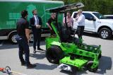 A solar-electric mower is used to maintain the HP property.