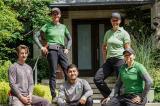 Christine Moffit and Janet Mott (top left and right) work alongside the team of Michael Hogg, Siar Mohammad Ishaq and Kristal MacMillan at a client’s Rosedale neighbourhood home.