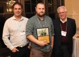 Warren Patterson, LO President, with Jeff Winkelmolen of Winkelmolen Nursery and Tony DiGiovanni, LO Executive Director.