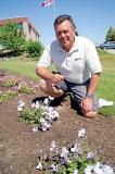 Trial Garden Manager Rodger Tschanz says some great new colours are featured in new petunias being trialed at the LO home office in Milton. See them for yourself on Aug. 21 at the open house.