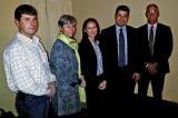 From left, Gerwin Bouman; Virginia Burt and Sarah Culp, both of OALA; Greg Clarke and John Chisholm, both of SB Partners, enjoy the annual Growers’ Fall Dinner.