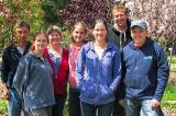 Greenlife staff welcomed Ottawa city councillor Scott Moffat to a day in the life. From left, Gang Liu, horticulturist; Julie Doyle, office assistant; Tina Lockett, office manager; Melissa Clark, horticulturist; Mary Stewart, nursery sales and horticulturist; Dave Johnston, operations manager; Scott Moffatt.