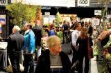 The walkways were filled during peak times on the trade show floor.