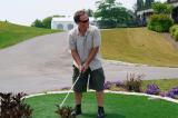 Jason Dietrich of Ace Lawn Care at the Waterloo Chapter’s Golf Tournament