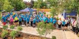 Volunteers from Green Cities Foundation and St. Matthew’s House gathered before the final site planting  on June 3, 2023. 