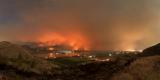 Wildfire near Osoyoos Lake, British Columbia.