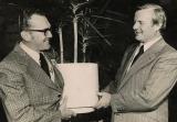 As president of Landscape Ontario, Glenn accepts the association’s charter from Premier of Ontario Bill Davis (right).