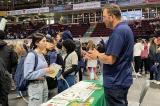 Landscape Ontario member Jon Agg speaks with students at one of the many Level Up! Skilled Trades Fairs held across the province.