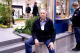 Arthur Skolnik of Shibui Landscaping Toronto poses with his garden, which received a number of awards at Canada Blooms.