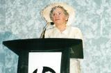 Monica van Maris at the 1998 Awards of Excellence ceremony. She currently serves as chair of the 40th anniversary committee.