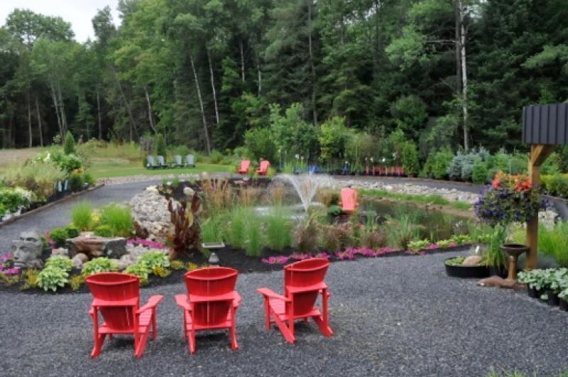 2014 - Permanent Display Gardens - Over 500 square feet - Pond and Garden feature