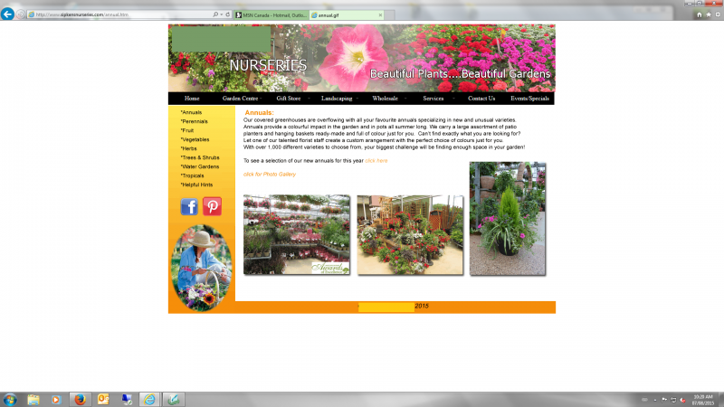 2015 - Merchandising Techniques - Outstanding Web Site Development - Garden Center Annual 