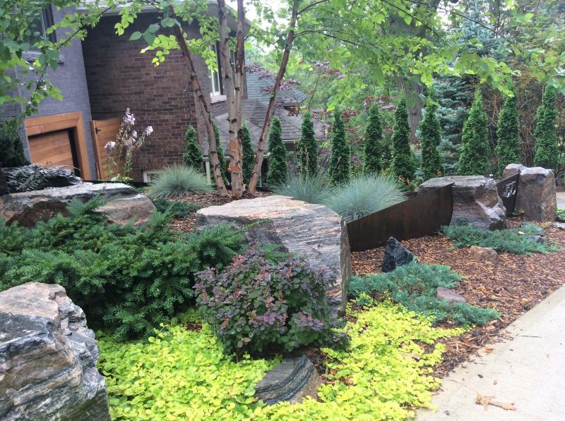 2017 - Residential Construction - $10,000 - $25,000 - Planting and boulders