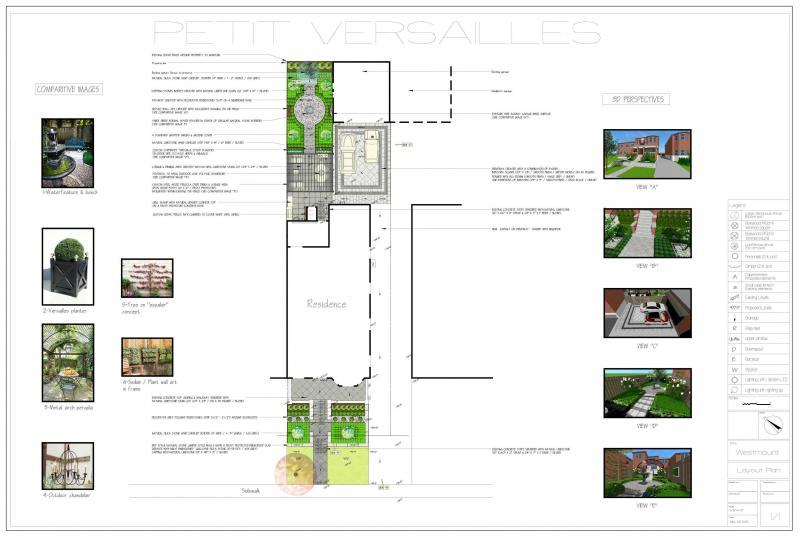 2017 - Private Residential Design - 2500 to 5000 sq ft - Versailes - front of board
