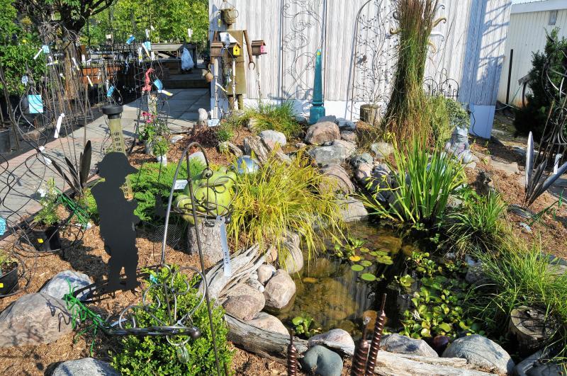 2019 - Outstanding Display of Goods - Giftware - Displayed Metal Art enhancing our pond area