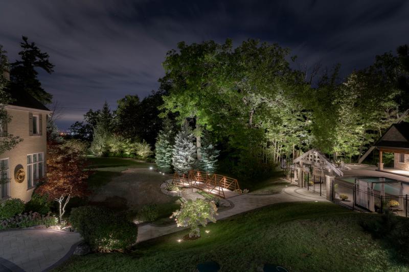 2019 - Landscape Lighting Design & Installation - Over $30,000 - bridge