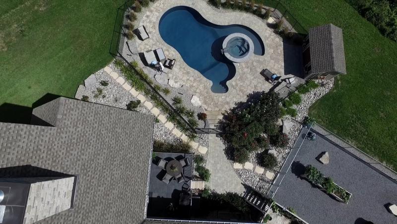 2020 - Residential Construction  - $100,000 - $250,000 - drone view of backyard