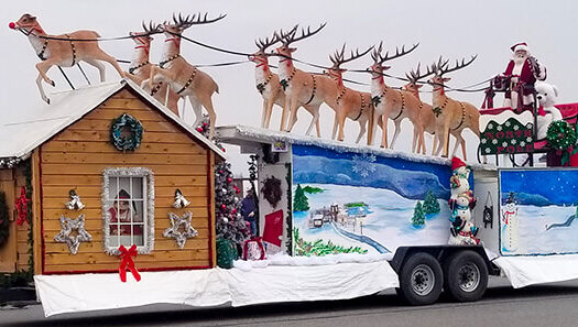 santa claus parade float