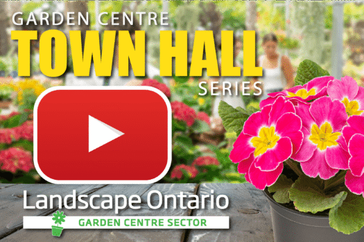 Graphic for Garden Centre Town Hall with pink flowers