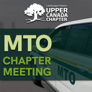 Graphic for Upper Canada MTO Chapter Meeting