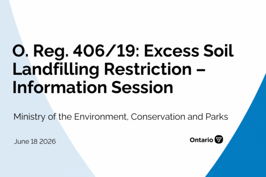 Excess Soil Information Session
